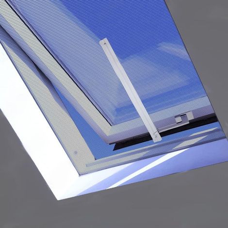 3x Reißverschluss für Fliegengitter Dachfenster, 38cm Öffnung, weiß (1/5)
