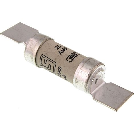 Fusible standard Britannique, 25A, F1, gG, HRC 550V c.a. (1/3)