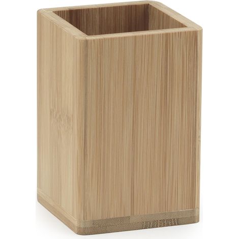 Portaspazzolini bagno da appoggio bambu naturale bonnie gedy bn98 (1/5)