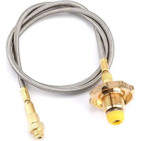 Tuyau de raccordement pour réservoir de gaz de réchaud de camping, adaptateur pour brûleur extérieur, modification de la valve du réservoir de gaz, réchaud à cassette, réchauds de cuisine portables (1/5)