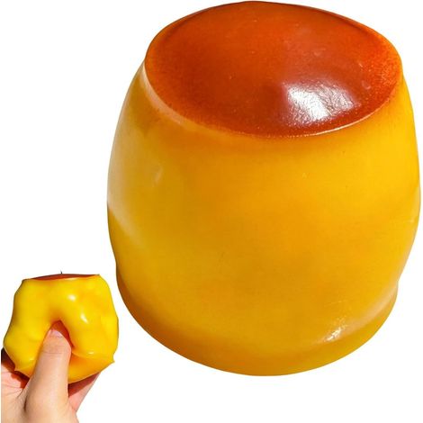 Giocattolo da spremere, budino croccante al caramello, antistress. (1/5)