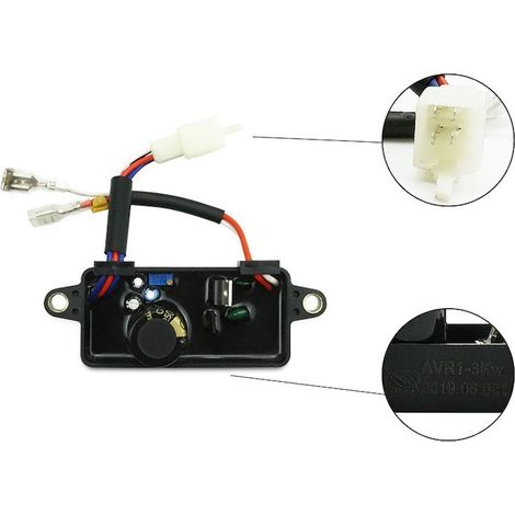 Régulateur de tension automatique pour groupe électrogène essence, 2 kW, 3 kW, 2,8 kW, noir (1/5)