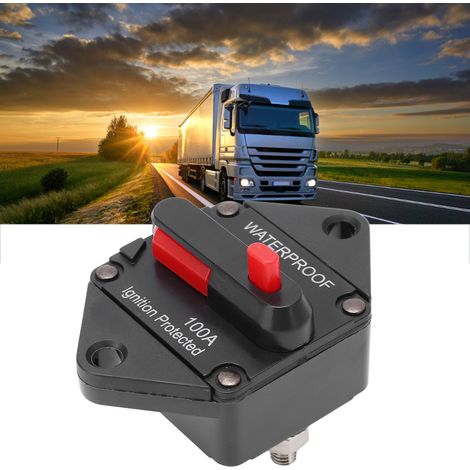 Le disjoncteur de protection automatique pour systèmes audio de voiture convient aux applications de 100 A telles que les phares, les réfrigérateurs et les ventilateurs de voiture. (1/5)