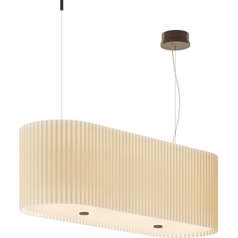 E4 CATHERINE handmade ponge' pleated pendant lamp (1/3)