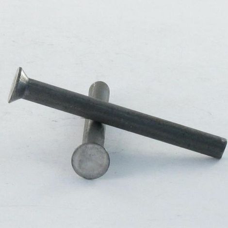 Rivet à frapper Tête fraisée 6X12 Acier brut