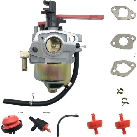 Replacement carburetor parts for snowblowers, compatible with models SB230 and SB270. (951-14093 505-088) (1/4)