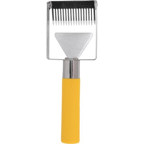 Fourche réglable pour découvrir les rayons de miel, grattoir à rayons de miel en acier inoxydable avec manche en plastique, outil apicole. (1/5)