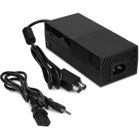 Brique d'alimentation Xbox One, [version mise à niveau] câble d'alimentation du chargeur de remplacement de l'adaptateur secteur Xbox pour Microsoft Xbox One, tension 100-240 V) (1/4)