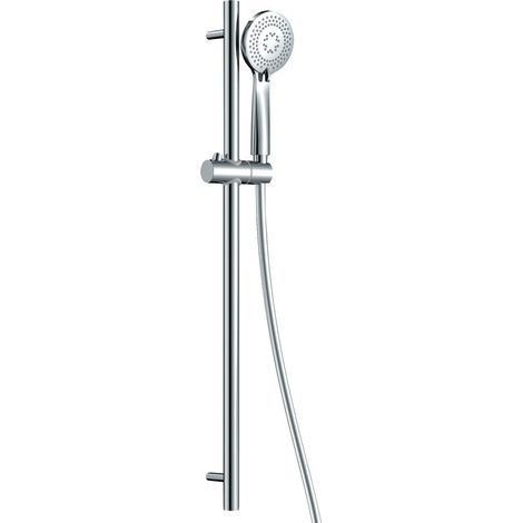 Set doccia con barra di scorrimento e doccetta 3 funzioni finitura cromo - Stapol
