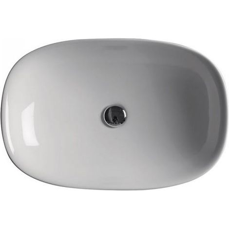 LAVABO CERAMIQUE WILD 60-40-10 CM A ENCASTRER BLANC BRILLANT - CRISTINA ONDYNA WWL6045 (1/2)