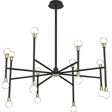 Lámpara Colgante LED Araña con 16 Focos G9 48W 3000K