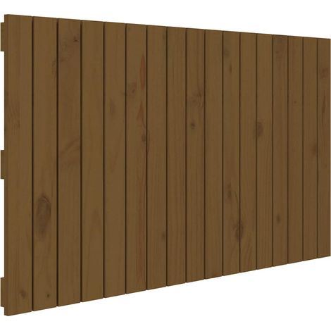Maison Exclusive - Wand-Kopfteil Honigbraun 108x3x60 cm Massivhol