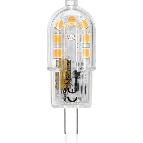 Lampadina Led G4 a Capsula 1,7W SMD trasparente Bianco caldo 3000K Aigostar (1/4)