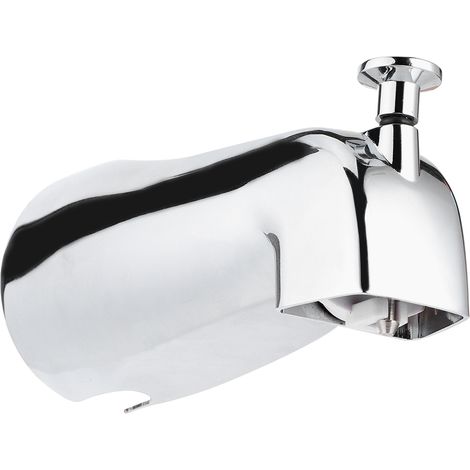 Robinet de baignoire mural électroplaqué avec bec dissimulé et inverseur relevable pour salle de bain (1/5)