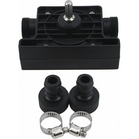 Pompe sur Perceuse Eau et Huile, Pompe à Eau , Perceuse électrique Embout Pompe Fioul Pompe, Huile Forage Auto AmorçAnte Raccords pour Aquarium Jardin (1/4)