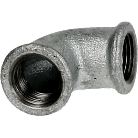 Raccord en fonte malléable coude 3/8’’ FF/FF