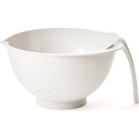 GUZZINI Scolatutto Chef Line D 24,5 Cm Bianco in Plastica – Scolapasta Pratico e Resistente per Cucina