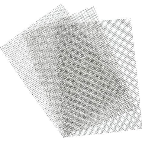 3-teiliges Metallgitter, 8 Maschen, Edelstahl 304L, industrielle Filtration, Fensterschutz (1/5)