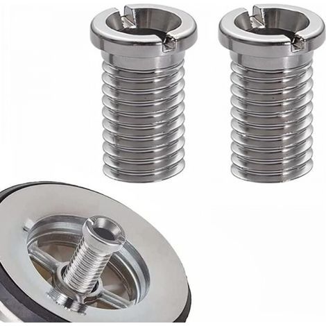 2 Pièces Vis De Panier D'Évier,Vis Pour Panier D'Évier,25Mm Vis Pour Panier D'Évier Acier Inoxydable, Vis De Bonde En Acier Inoxydable,Vis De Bouchon (1/4)