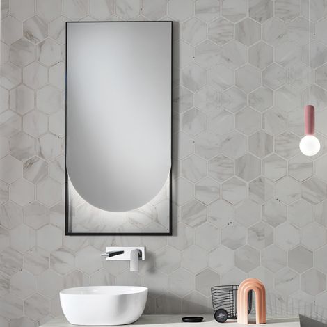 Specchio da bagno GHOST 55x110 cm rettangolare con LED (1/3)