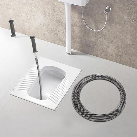 Rohrreinigungsspirale Abflussreiniger Spirale Ø12mm, Verdichtete Flexible Spirale, Multifunktionale Rohrreiniger für Rohrreinigung von Toilette Waschbecken Badewanne 6m (1/5)