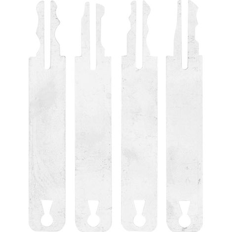 4 Pièces Outil de Crochetage Serrure Pick en Acier Carbone Trempé, Kit de Déverrouillage pour Réparation et Démontage DIY (1/5)