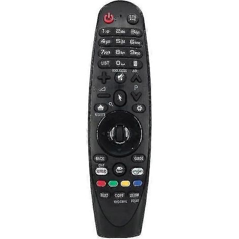 Control remoto LG Magic Remote compatible con muchos modelos de LG, teclas de acceso rápido para Netflix y Prime Video.