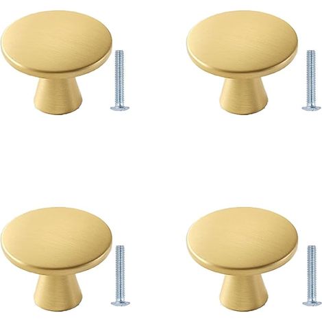 Boutons de Meuble, Poignée Meuble Vintage, 4 Pièces Boutons de Tiroir en Alliage de Zinc, 30mm Boutons de Portes pour Placards Commode Armoire (1/4)