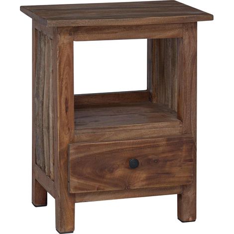 Comodino Marrone 30 x 30 x 47 cm Legno Recuperato Massello vidaXL