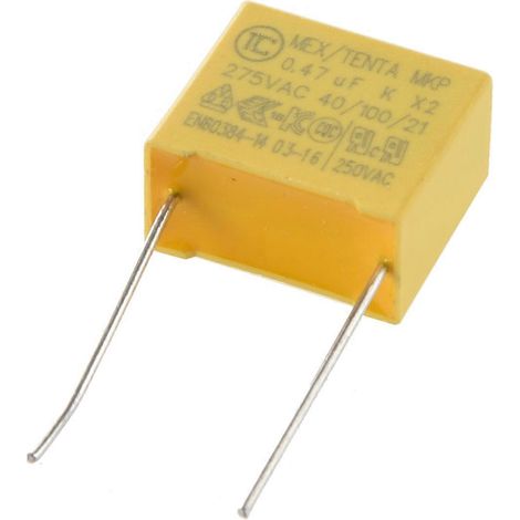 Condensateurs de sécurité à film polypropylène 0,47 µF, 275 V CA, lot de 10 (1/5)
