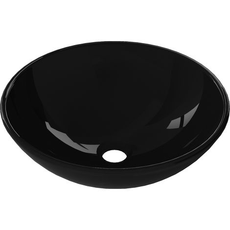 Mexen Mira lavabo à comptoir en verre 42 x 42 cm, Noir - 24124270 (1/5)