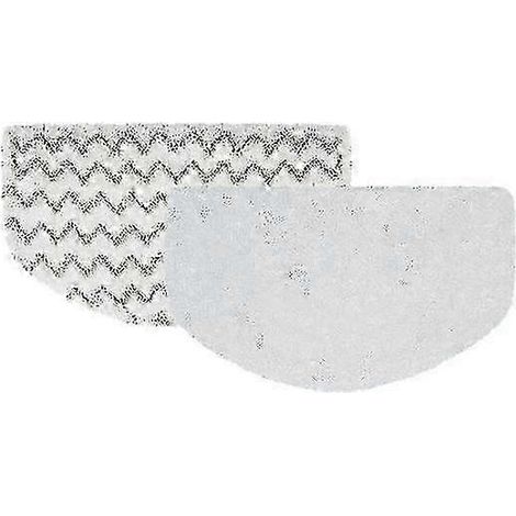 AURA Lot de 2 lingettes de rechange pour balai vapeur Bissell série 5938 : tête de nettoyeur vapeur lavable, absorbante et réutilisable en microfibre. (1/5)