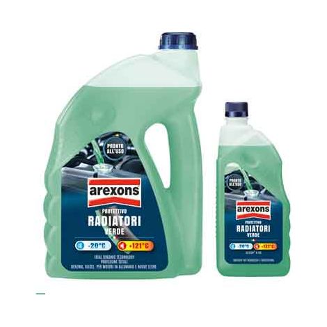 LIQUIDO RADIATORI PRONTO ALL'USO VERDE AREXONS 4,5 lt - AREXONS