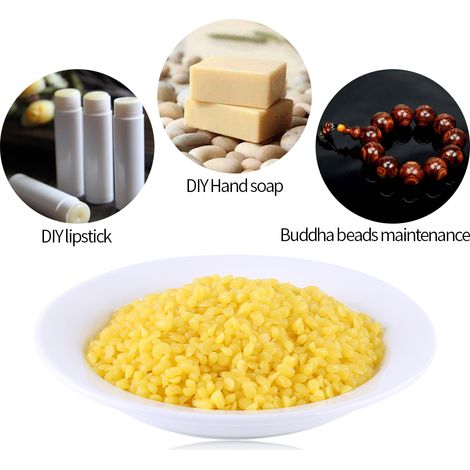 Cire d'abeille jaune 50g qualité alimentaire pour cosmétiques naturels et savon artisanal (1/5)