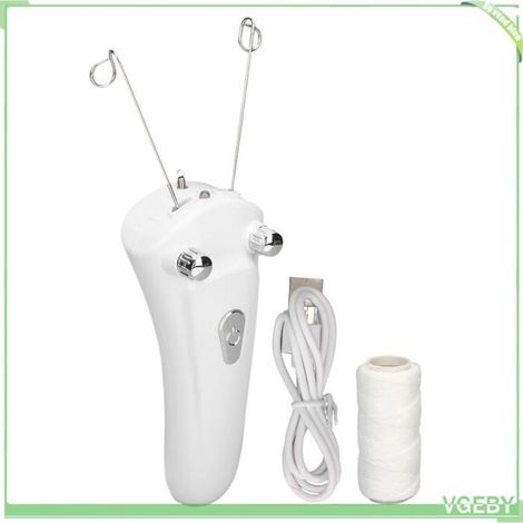 Épilateur à filetage facial - FAFEICY - Épilateur fil de coton rechargeable - LED - USB - Blanc (1/5)