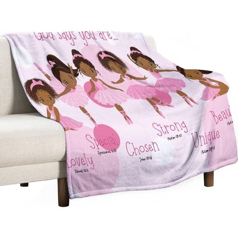 Couverture En Polaire - 40x50 Pouces - Pour Filles Et Tout-Petits - Idéale Pour Lit Canapé Ou Sofa - Cadeau D'anniversaire Ou De Noël (1/5)