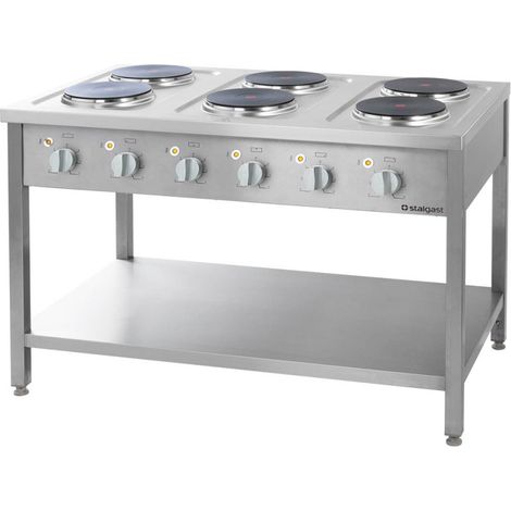 Cuisinière électrique, 6 plaques, 15,6 kW - Stalgast