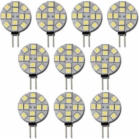 10x Ampoule LED G4 DC 12V Non dimmable Blanc 6000K Ampoule de lumière Remplacement 20W Lampe halogène pour Cuisine Camping-Car RV remorque Bateau (1/5)