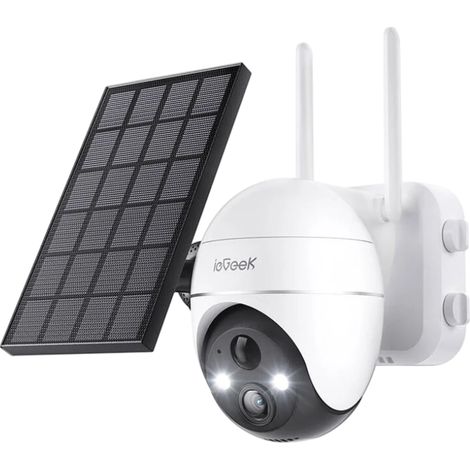 ieGeek ZS-GX4S Branco 2K WiFi Solar IP65 Câmara de vigilância