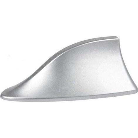 Antenne aileron de requin en plastique ABS, universelle pour la plupart des voitures - Argent