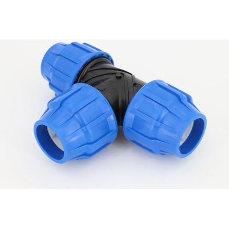 Raccord à compression PN16 en Té Diamètre 40mm (1/3)