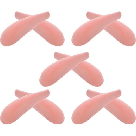 10 Pièces D'épaulettes Floquées Auto-adhésives pour Cintres, Design Épaissi et Élargi, Antidérapantes et Résistantes, Protection pour Manteaux et Vêtements (1/5)