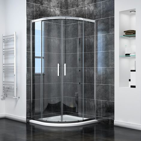 ELEGANT 900 x 900 mm Quadrant Shower Cubicle Enclosure Sliding Door Easy Clean (1/4)
