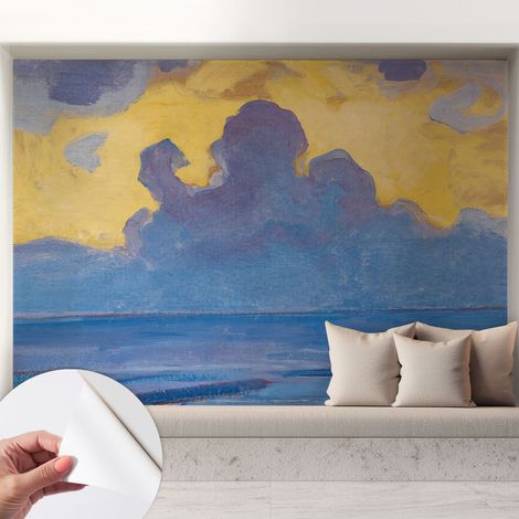 Papier peint autocollant avec imprimé décoratif pour salon et chambre à coucher Installation facile Paysage de nuages 208x146 cm (1/5)