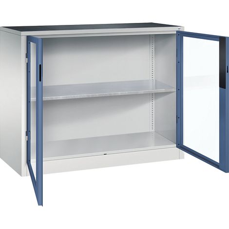 C+P, Armoire vitrée à portes battantes, h x l x p 1000 x 1200 x (1/3)
