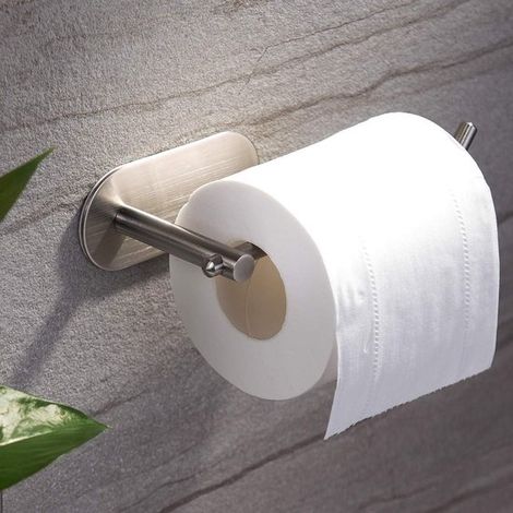 Dérouleurs papier toilette rouleau de Papier toilette - Accessoires de vêtements pour bébé de salle de bain - Porte-rouleau de Papier toilette - Acier inoxydable - Argenté - 165 x 70 x 45 mm - Sans Em (1/5)