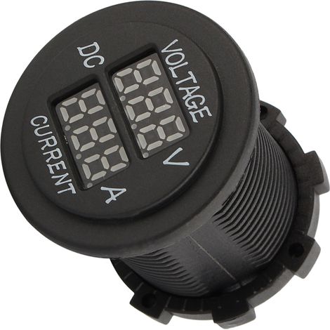 Compteur numérique LED double DC 12-24V voltmètre ampèremètre pour voiture moto (1/5)