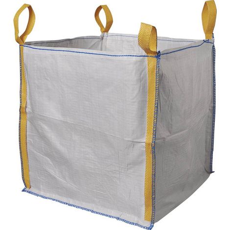 Big Bag 725 L sans goulotte de vidange – 90 cm x 90 cm x 90 cm – Charge max. 1500 kg – 4 sangles de levage pour matériaux en vrac – Berger & Schröter