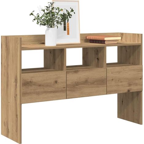 Aparador madera contrachapada roble artisian 105x30x70 cm vidaXL (1/5)