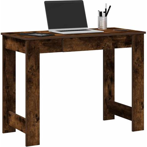 Schreibtisch Räuchereiche 100x45x75 cm Holzwerkstoff